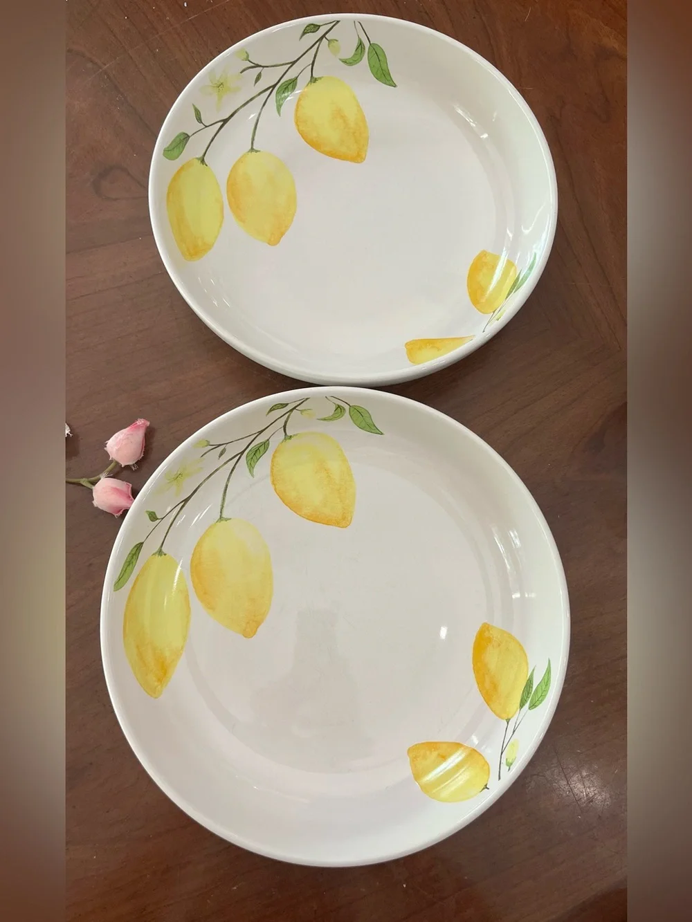 Sur La Table Set of 4/Lemon Salad Plates 8.5